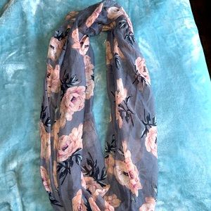 Floral infinity scarf